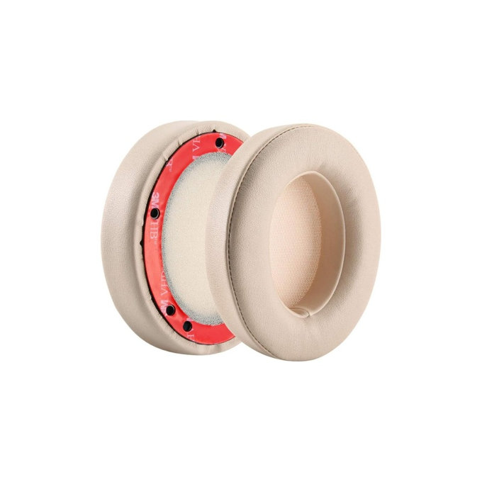 Nadomestne blazinice za ušesa za Beats Studio 2.0 in 3.0, Spominska pena + PU usnje, Bež, 1 par