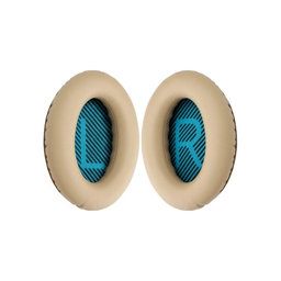 Nadomestne blazinice za ušesa za Bose QuietComfort 2, 15, 25 in 35, Spominska pena + PU usnje, Kaki, 1 par