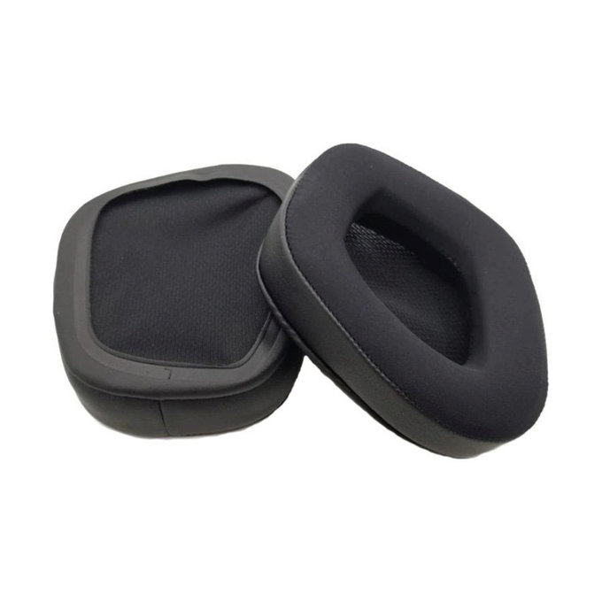 Nadomestne blazinice za ušesa za Corsair Void RGB Elite, Spominska pena + Neopren, Črne, 1 par