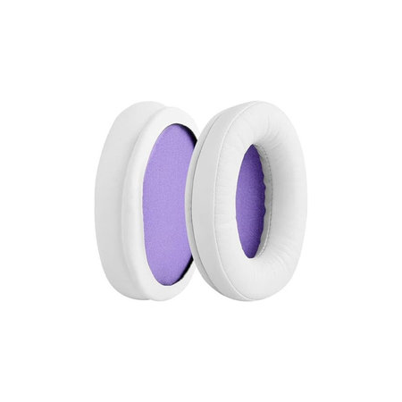 Nadomestne blazinice za ušesa za Kingston HyperX Cloud Alpha Gaming, Spominska pena + PU usnje, Bele, 1 par