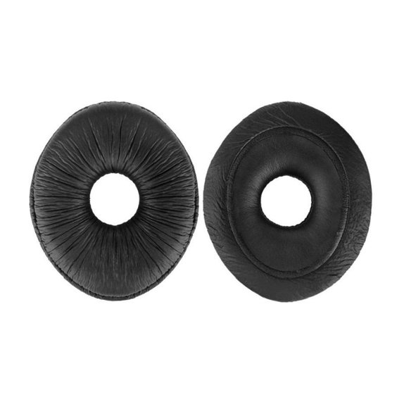 Nadomestne blazinice za ušesa za Panasonic Technics RP-DJ1200, RP-DJ1205, RP-DJ1210, Spominska pena + PU usnje, Črne, 1 par