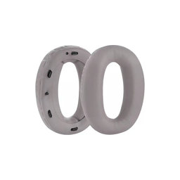 Nadomestne blazinice za ušesa za Sony MDR-1000X, WH-1000XM2, Spominska pena + PU usnje, Sive, 1 par