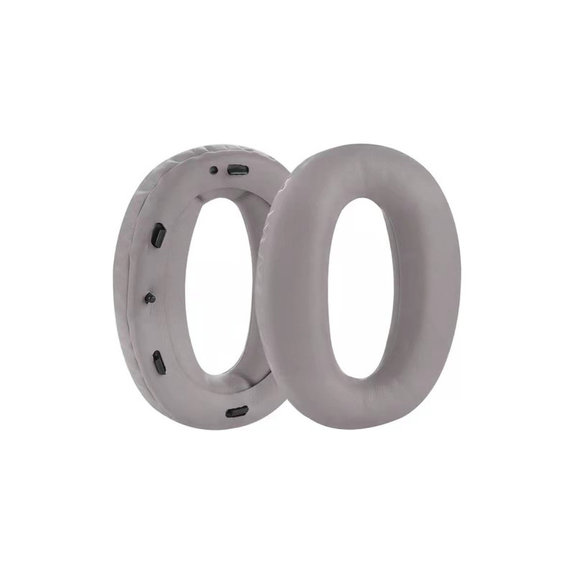 Nadomestne blazinice za ušesa za Sony MDR-1000X, WH-1000XM2, Spominska pena + PU usnje, Sive, 1 par