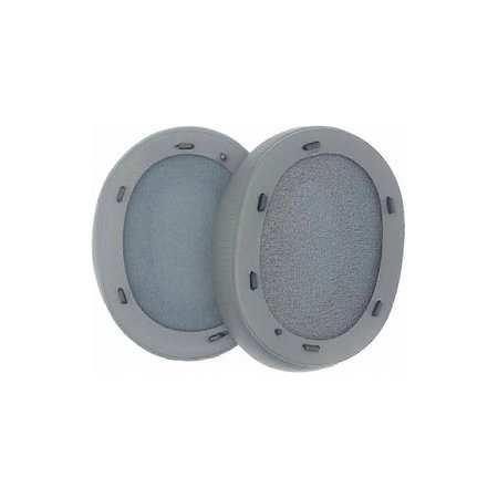 Nadomestne blazinice za ušesa za Sony WH-ULT900N, Spominska pena + PU usnje, Sive, 1 par