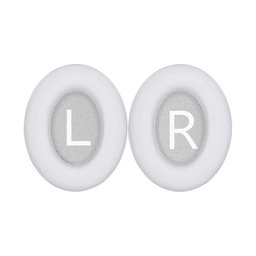 Nadomestne blazinice za ušesa za Bose 700, NC700, Spominska pena + PU usnje, Bele, 1 par