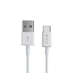 USB / USB-C kabel Smart, 2.1A, 2m, bel, Devia