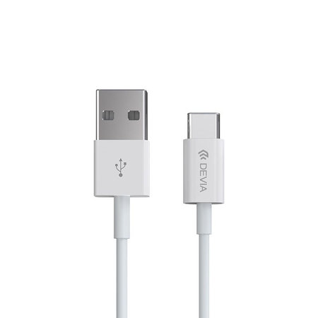USB / USB-C kabel Smart, 2.1A, 2m, bel, Devia