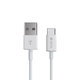 USB / USB-C kabel Smart, 2.1A, 2m, bel, Devia