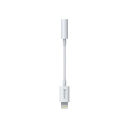 Adapter Smart 3,5mm Jack / Lightning, bel, Devia