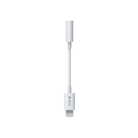 Adapter Smart 3,5mm Jack / Lightning, bel, Devia