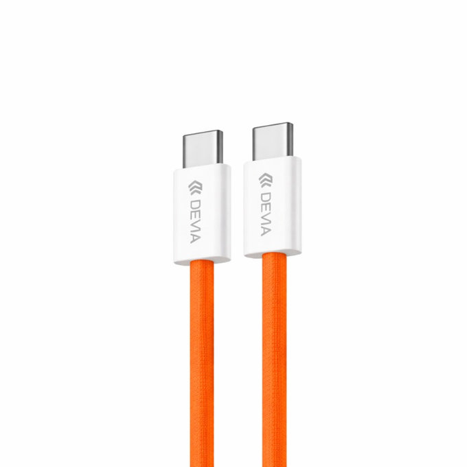 USB-C / USB-C kabel Smart, PD 60W, 1m, oranžen, Devia