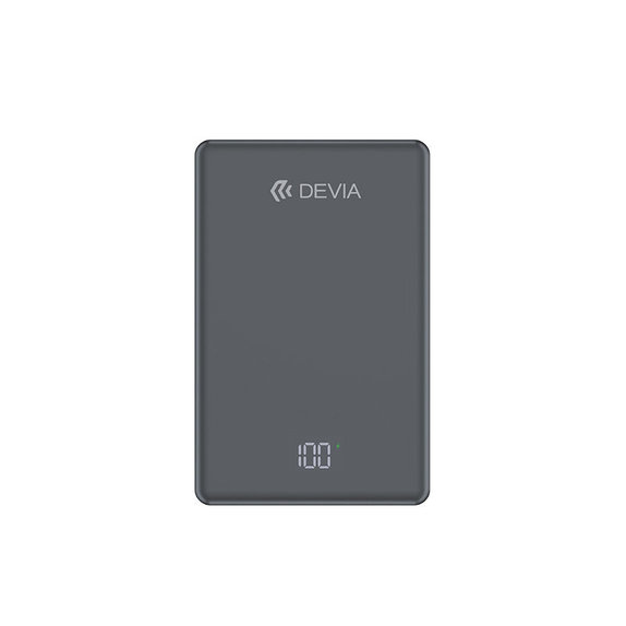 MagSafe PowerBank Extreme Speed Mini z zaslonom, PD 20W, 5000mAh, Space Grey, Devia