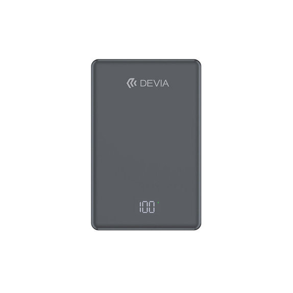 MagSafe PowerBank Extreme Speed Mini z zaslonom, PD 20W, 10000mAh, Space Grey, Devia