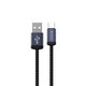 USB / USB-C kabel Gracious, 2.1A, 2m, črn, Devia