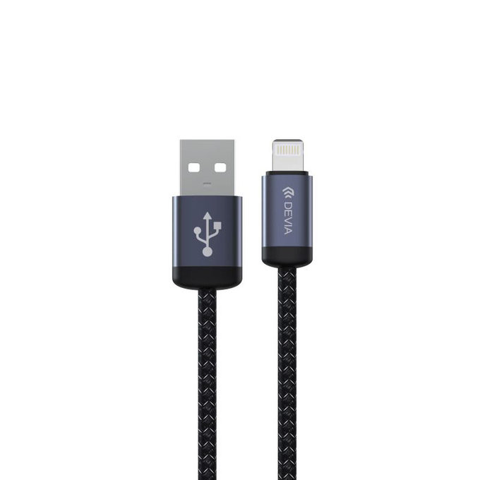 Lightning / USB kabel Gracious, 2,4A, 1m, črn, Devia