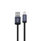 Lightning / USB kabel Gracious, 2,4A, 1m, črn, Devia