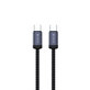 USB-C / USB-C kabel Gracious, PD 60W, 2m, črn, Devia