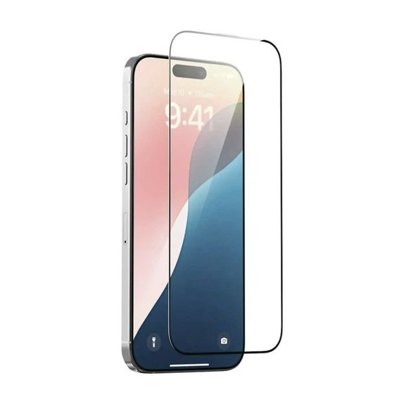 Kaljeno steklo FullCover z aplikatorjem za iPhone 17 Pro Max, Devia