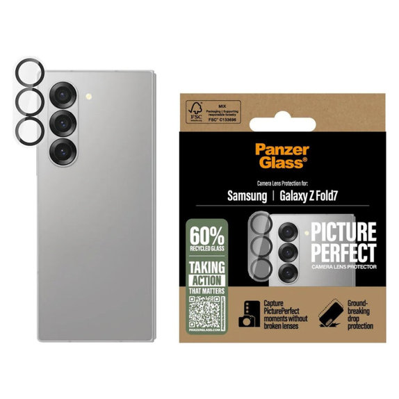 Zaščita objektiva kamere PicturePerfect za Samsung Z Fold7, Črna, PanzerGlass