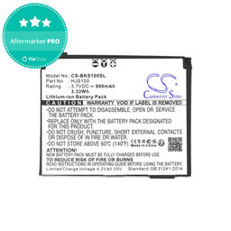 Baterija za Becker HJS 100, HJS100, Li-Ion, 3.7V, 900mAh, HQ