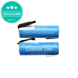 Baterija 14430 z montažnimi ploščicami, 650mAh, Li-Ion, 3.7V, HQ
