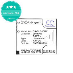 Baterija za Leica D-Lux Type 109, Panasonic Lumix DMC-GF3, GX7, LX100, 980mAh, Li-Ion, 7.4V, DMW-BLG10, HQ