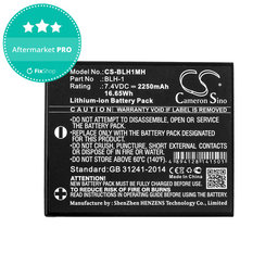 Baterija za Olympus E-M1, 2250mAh, Li-Ion, 7.4V, BLH-1, HQ