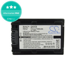Baterija za Sony DCR-DVD, HC, SR, HDR-CX, HC, PJ, XR, NEX-VG, 1500mAh, Li-Ion, 7.4V, NP-FV70, HQ