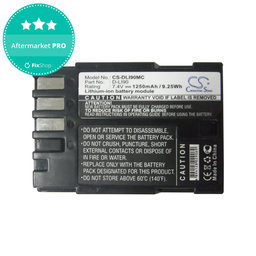 Baterija za Pentax 645d, K-5, 1250mAh, Li-Ion, 7.4V, D-LI90, HQ