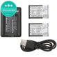 2 bateriji s polnilnikom zaSony Cyber-shot DSC-RX100, Cyber-shot DSC-WX300B, 1150mAh, Li-Ion, 7.4V, NP-BX1, HQ