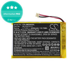 Baterija za Autel MaxiSys Mini, MaxiIM IM508, MS905, 4250mAh, Li-Pol, 3.7V, MLP5070111, HQ