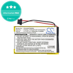Baterija za Navigon 70, 1200mAh, Li-Pol, 3.7V, Topaz, HQ