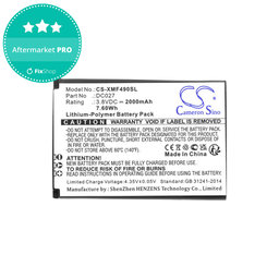 Baterija za Xiaomi F490 4g, 2000mAh, Li-Pol, 3.8V, DC027, HQ