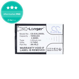 Baterija za Emporia Essence Plus, Talk comfort, V20, 1050mAh, Li-Ion, 3.7V, AK-RL2, HQ