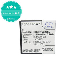 Baterija za HTC Desire X, Desire V, 1600mAh, Li-Ion, 3.7V, 35H00190-03M, HQ