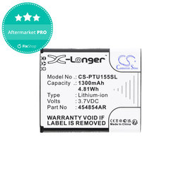 Baterija za Panasonic Kx-Tu150, Kx-Tu150exr, 1300mAh, Li-Ion, 3.7V, 454854AR, HQ
