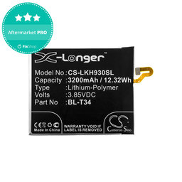 Baterija za LG H930, V30, V35, 3200mAh, Li-Pol, 3.85V, BL-T34, HQ