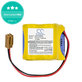 Baterija za Fanuc 18-T Series Programmable Logic, 2400mAh, Li-MnO2, 6V, BR-2/3AGCT4A, HQ