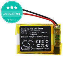 Baterija za Garmin Forerunner 245, Forerunner 245 Music, 170mAh, Li-Pol, 3.8V, 361-00086-11, HQ