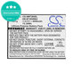 Baterija za Samsung Galaxy Tab Active 2 8.0, 4050mAh, Li-Pol, 3.8V, EB-BT365BBU, HQ