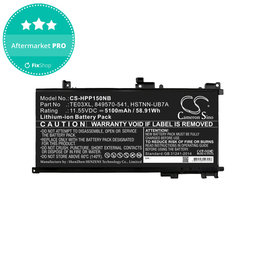 Baterija za HP Omen 15, Pavilion 15, WASD 15, 5100mAh, Li-Ion, 11.55V, TE03XL, HQ