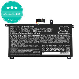 Baterija za Lenovo ThinkPad P51s, P52s, T570, T580, 2050mAh, Li-Pol, 15.28V, 00UR891, HQ