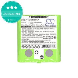 Baterija za Detewe Outdoor Pmr a Simvalley, 700mAh, Ni-MH, 4.8V, MT700D03XXC, HQ