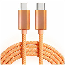 Kabel USB-C / USB-C s hitrim polnjenjem, PD 60W, 2 m, oranžen