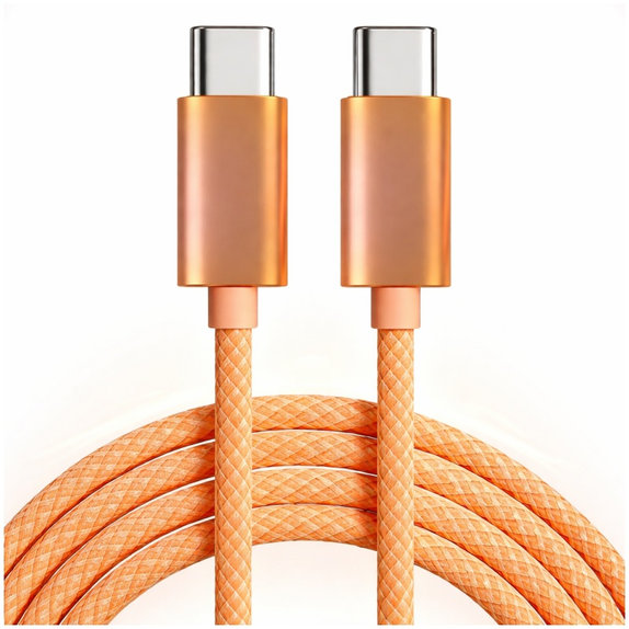 Kabel USB-C / USB-C s hitrim polnjenjem, PD 60W, 2 m, oranžen