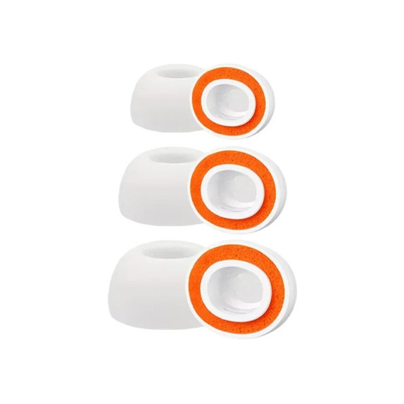 Nadomestni silikonski ušesni nastavki za AirPods 1 Pro, 2 Pro, spominska pena, komplet (L, M, S), bela