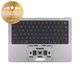 Zgornji okvir tipkovnice za MacBook Pro 14", A2918 (2023), US tipkovnico in baterijo, Space Gray, 661-35708, Genuine Apple