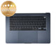 Zgornji okvir tipkovnice za MacBook Air 15", A3114 (2024), US tipkovnico in baterijo, Midnight, 661-40269, Genuine Apple