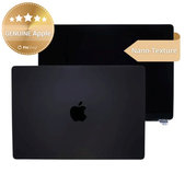 LCD zaslon za MacBook Pro 14", A3112, A3185 (2024), s sprednjim steklom in pokrovom, Nano-Texture, Space Black, 661-41795, Genuine Apple