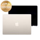LCD zaslon za MacBook Air 15", A3241 (2025), s sprednjim steklom in pokrovom, Starlight, 661-50130, Genuine Apple